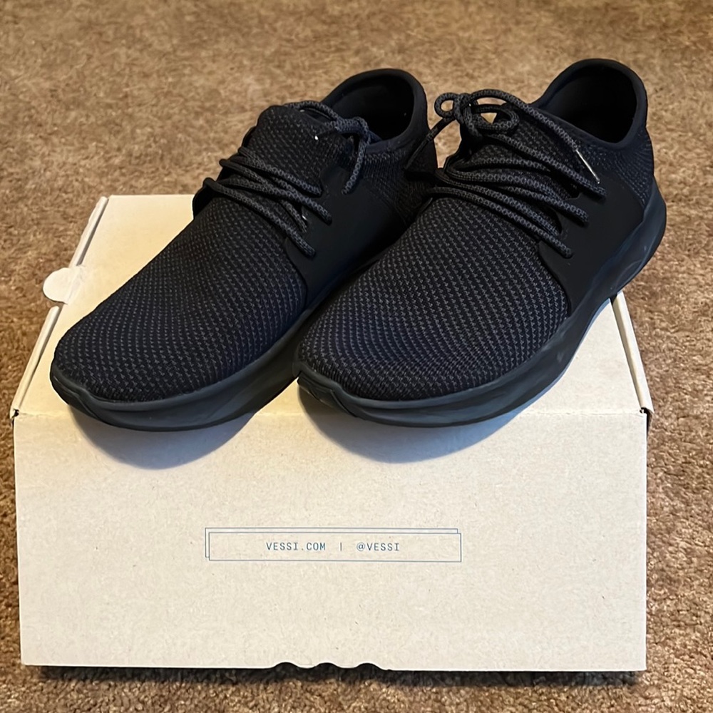 Vessi Black waterproof sneaker